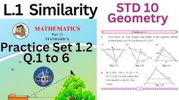 Practice Set 1.2 | Q.1 to 6 | L.1 Similarity | Class 10th Geometry