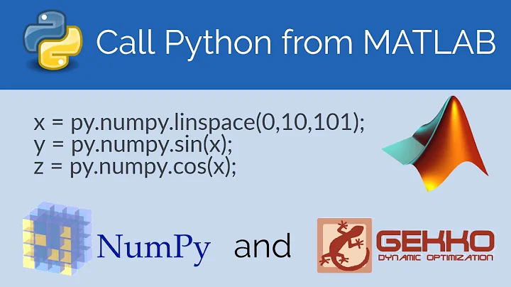 Use Python in MATLAB (Numpy & Gekko)