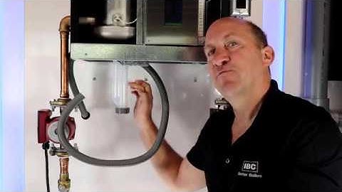 Installing the condensate trap on IBC SL series G3 boilers