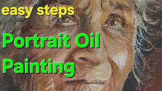 Oil painting portrait of an Old Woman | Oil painting tutorials