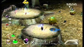 Pikmin 2 - Glitch : Purple Pikmin crushed in mid-air
