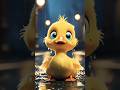 Yellow duck was playing in the rain with an umbrella #cute #yellowduck #ducklove