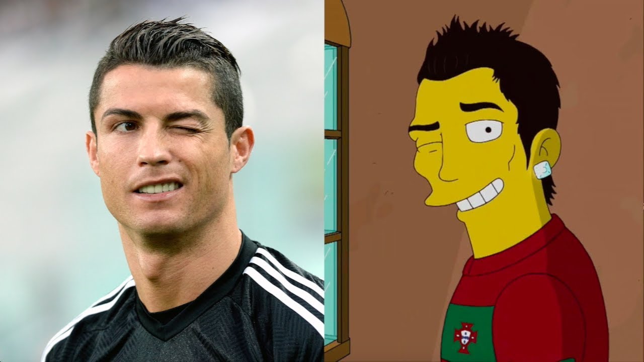 Famous FOOTBALLERS and their CARTOON look alike - YouTube