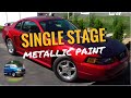 How to spray single stage metallic auto paint  acrylic urethane from tcp global