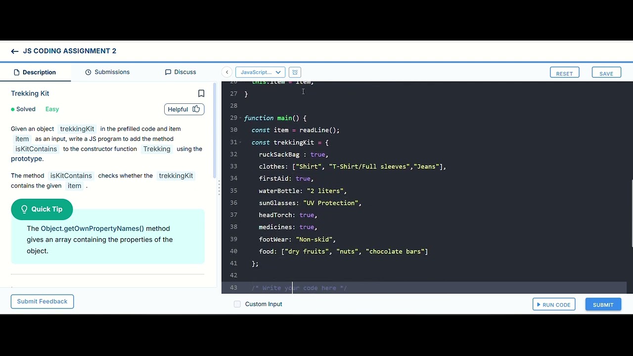 JS Coding Assignment 2 | 2025 | #javascript #learning #coding - YouTube