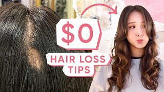 My $0 HAIR LOSS TIPS 🙌 it really works!
