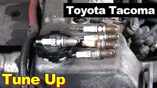 2004 Toyota Tacoma 2.7L 4Cylinder Engine Tune Up. Replace Spark Plugs, Ignition Coil Packs, PCV.