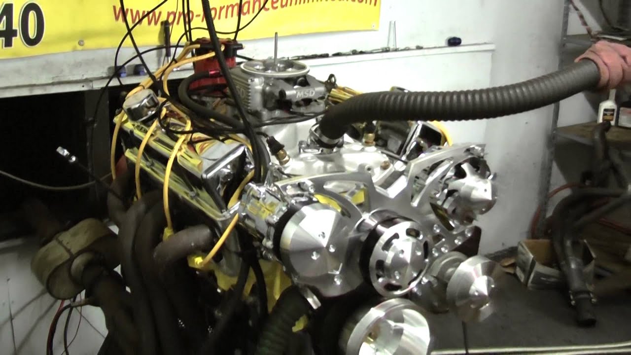 55 Chevy Fuel Injected 383 Crate Engine - YouTube