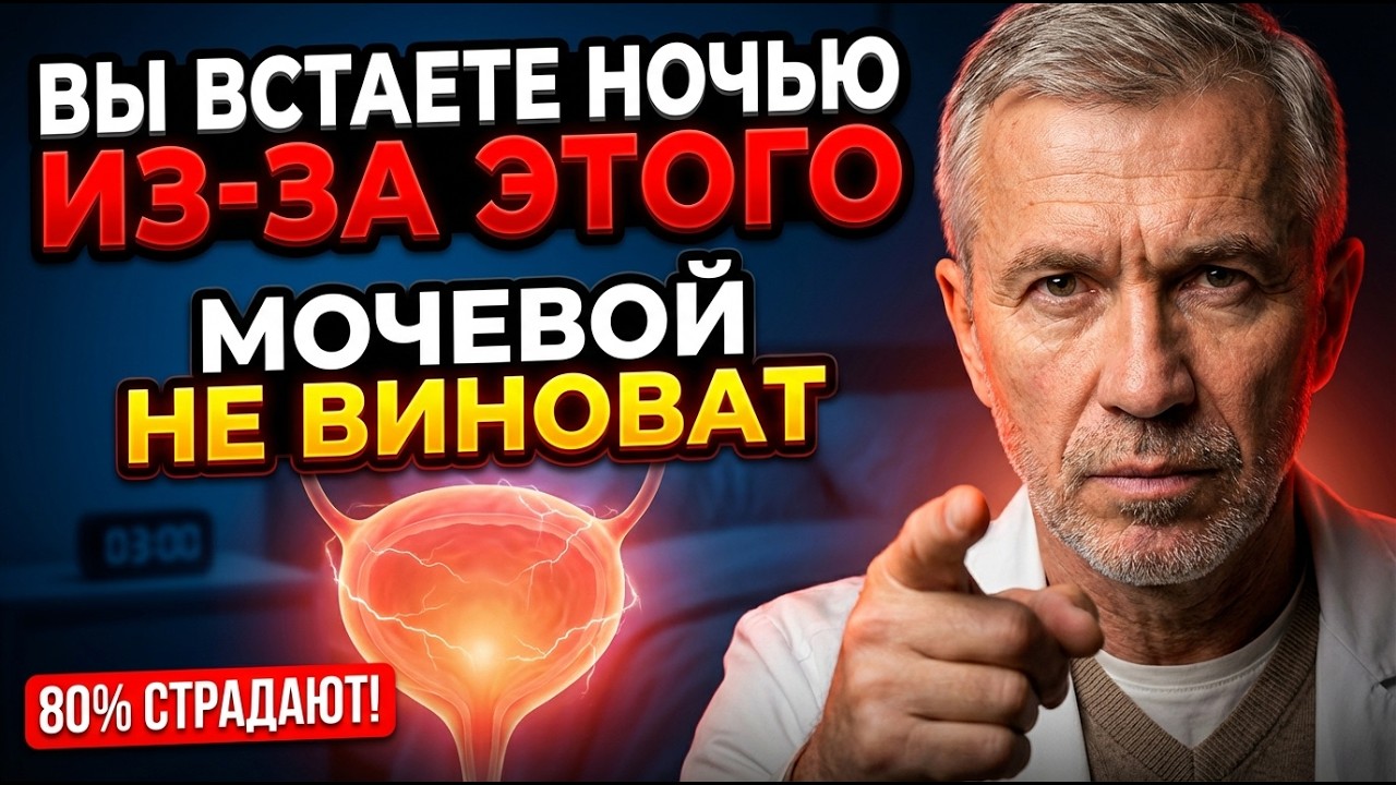 ВСТАЕТЕ В ТУАЛЕТ 3 РАЗА ЗА НОЧЬ? Это не возраст! Срочно слейте 