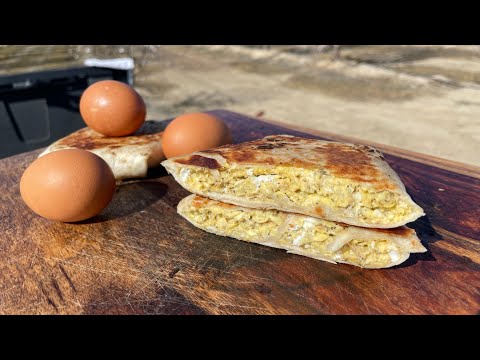 easy and quick Breakfast wrap