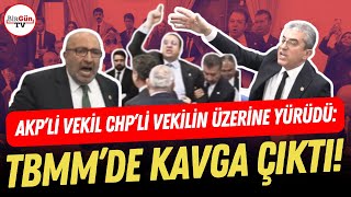 Tbmmde Kavga Akpli Vekil Şerefsiz Dedi Chpli Vekilin Üzerine Yürüdü Otur Ulan Yeri̇ne