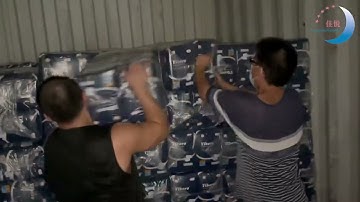 Jiayue Adult DiapersContainer Loading for Shipment