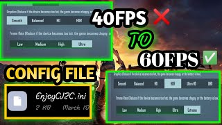 Lag fix config file |60fps HDR| enable pubg mobile 1.5.0 screenshot 1