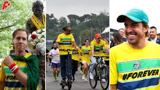 Formula 1 Drivers Run At Imola Gp 2024 For Paying Tribute To Ayrton Senna Behind The Scenes