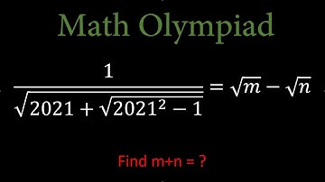 Find the Value of m +n | Math Olympiad