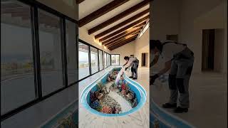 This Living Room Has an OCEAN Under the Floor 🌊🤯 #shorts