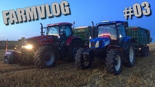 FARMVlog #03 - Night transport from the harvester with New Holland 110TS 🚜🌙