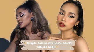 Simple Ariana Grande 34+35 Makeup Look 🥰✨🤍