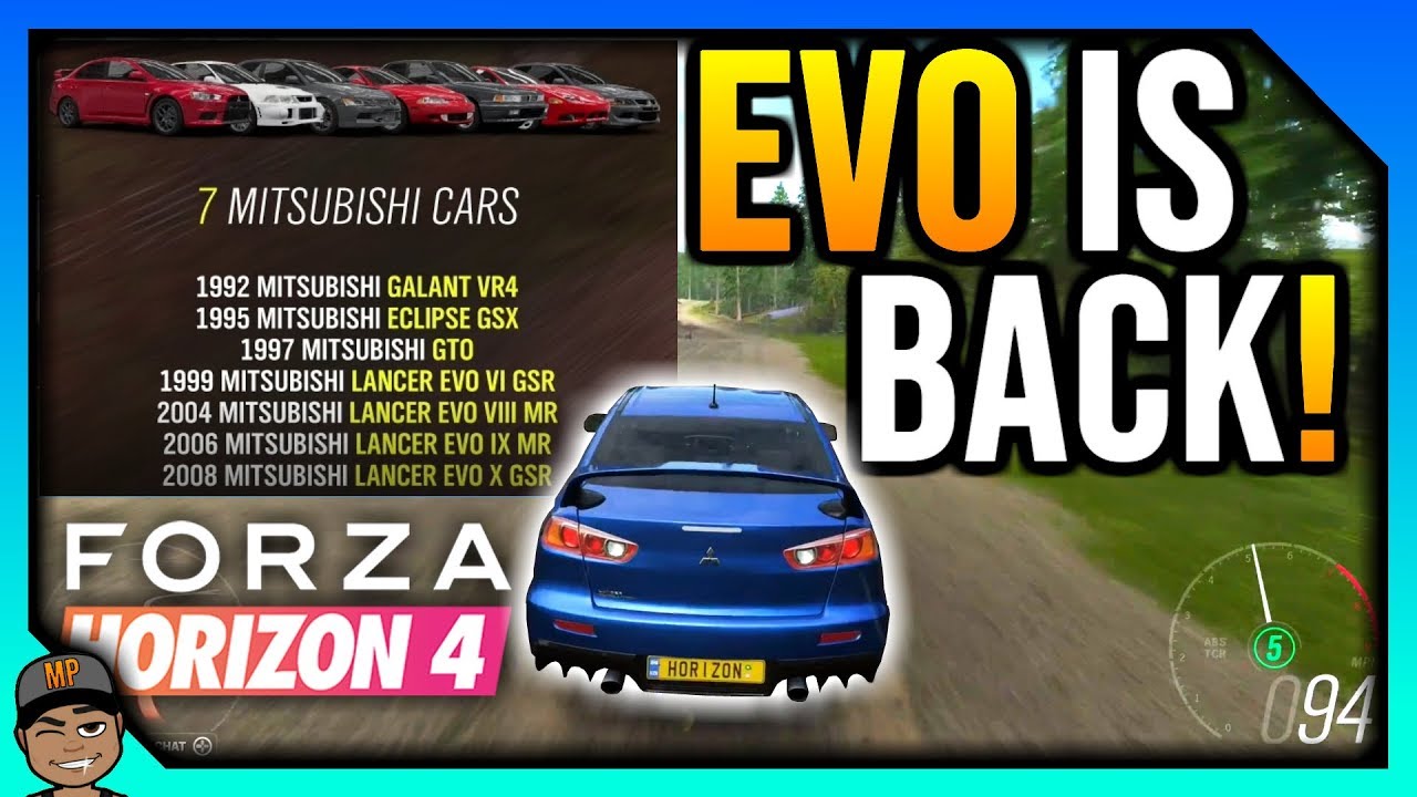 Forza Horizon 4: Mitsubishi Car Pack FREE! - YouTube