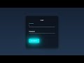LogIn Form With Floating Placeholder & Light Button Using Pure HTML & CSS | Animated Login Form CSS