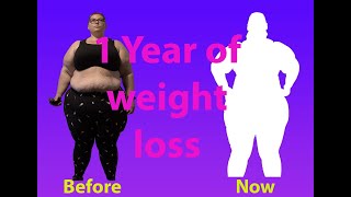 1 year of weight loss || trying to lose 200+ pounds