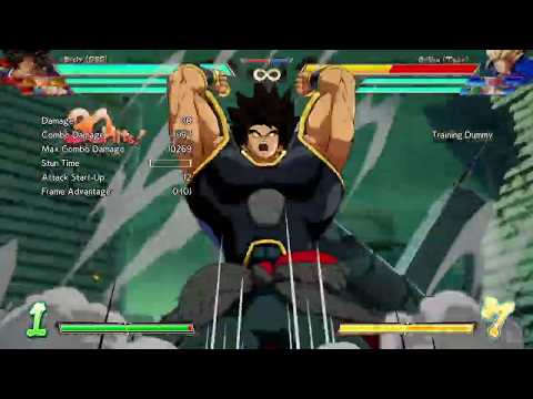DBFZ broly LONGEST bnb combo in the game!? 9 inchs for cheelai