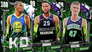 700K VC BIONIC Pack Opening for 100 Overall Kevin Durant and Dark Matter Ben Simmons! NBA 2k24 LIVE