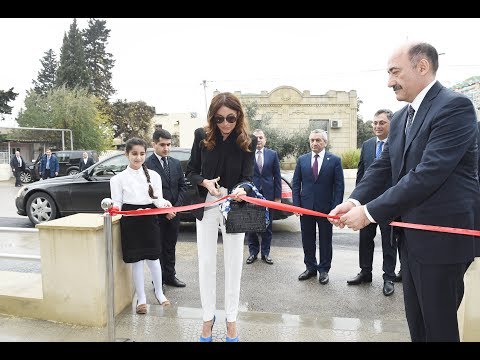 Mehriban Əliyeva Maştağa Mədəniyyət Mərkəzinin yeni binasının açılış mərasimində iştirak edib