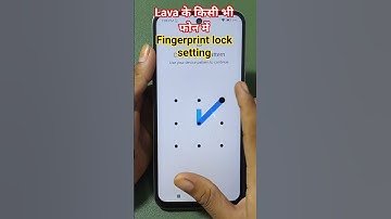 lava phone me fingerprint lock kaise lagaye/fingerprint lock settings