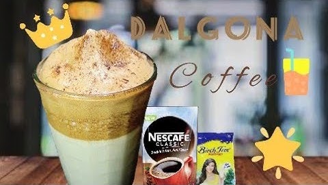 How to make Dalgona Coffee without Whisk or Electric Mixer