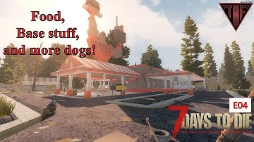 Wolves and starting the base! E04 7 Days to Die Alpha 18 1 Life Challenge Pregen Map