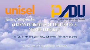 CEA1244 PESL | FACTORS AFFECTING SECOND LANGUAGE ACQUISITION