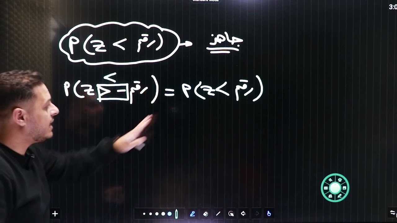 ٤-مكثف الاحصاء : الدرس الرابع التوزيع الطبيعي المعياري