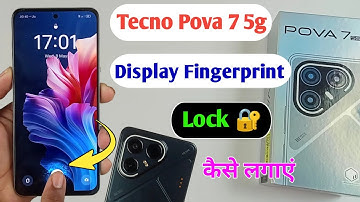 Tecno pova 7 5g fingerprint setting / tecno pova 7 me display fingerprint lock kaise lagaye