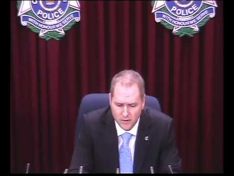 Media Conference - Taskforce Argos conduct raids across Brisbane policella