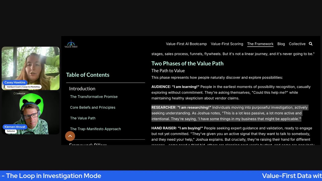 Value-First Data Ep. 3: Researcher Stage - The Loop in Investigation Mode