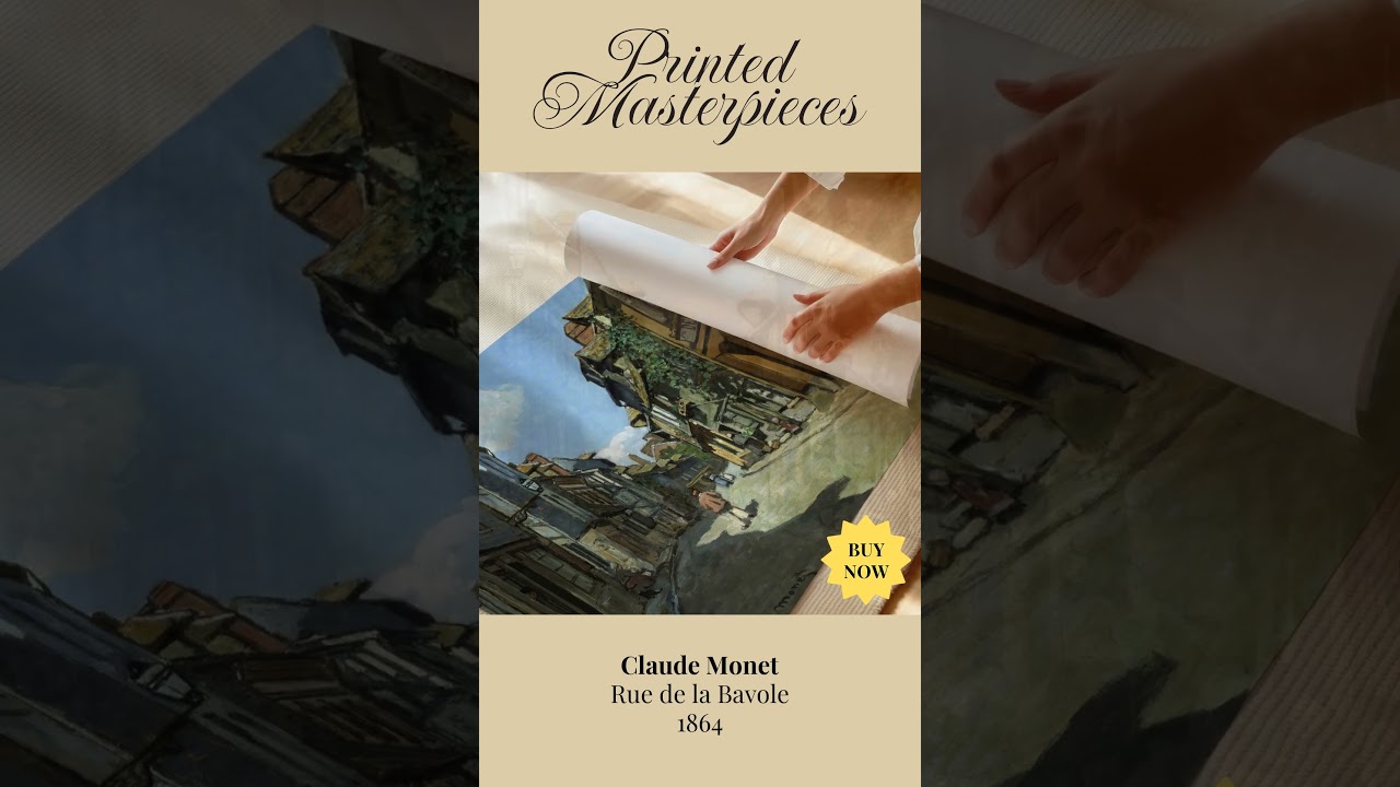 Rue de la Bavole by Claude Monet – Cityscape Canvas Print, Fine Art 