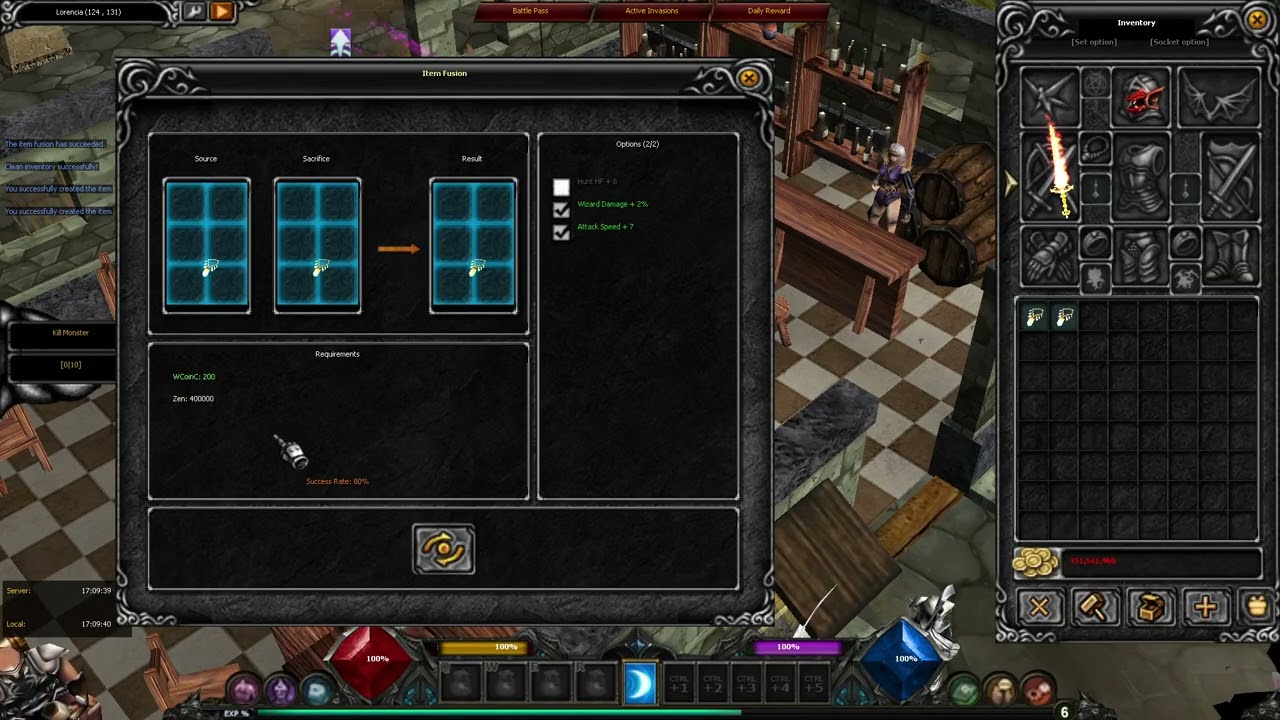 Item Fusion (Louis Emulator)