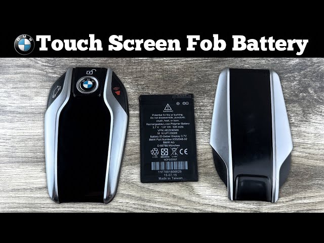 BMW Touch Screen Key Fob Battery Replacement - How To Replace Change  Rechargeable Remote Batteries 