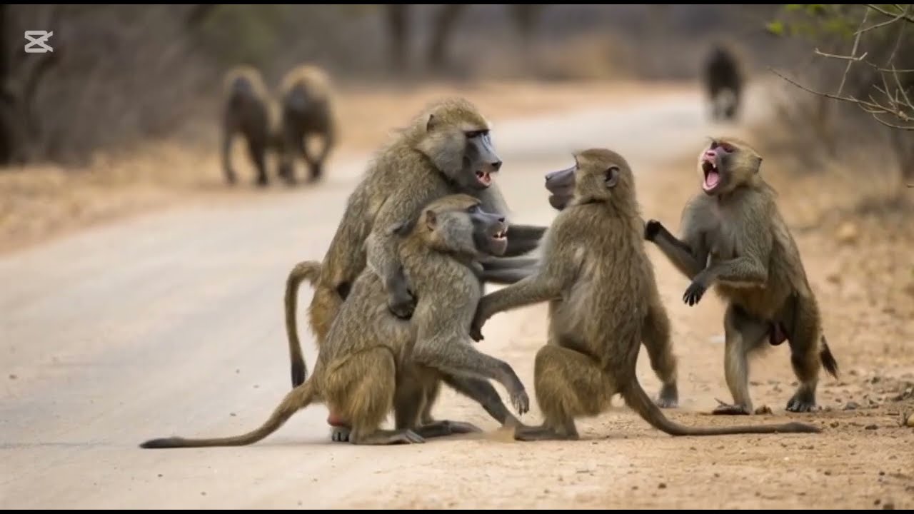 Brutal Clashes: Hamadryas Baboon Clans in Fierce Combat