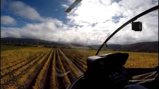Robinson R66 | pinot noir drying after heavy rain | Music