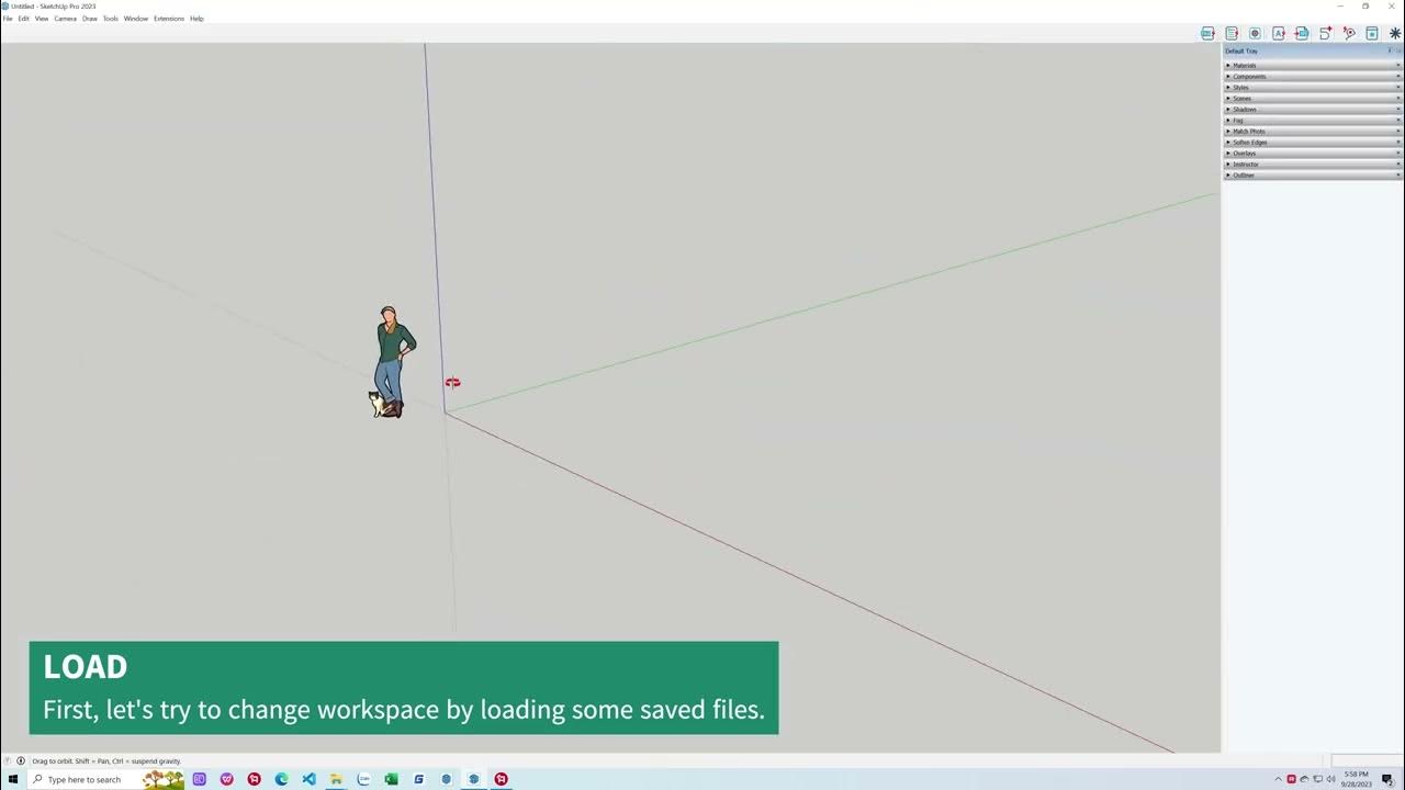 SketchUp Tips - How to load and save your workspace - YouTube