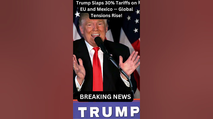 Trump's 30% Tariff Shock: EU & Mexico React | New Trade War Incoming?#TrumpTariffs #TradeWar #shorts