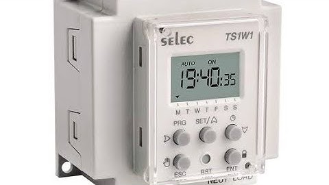 selec timer on off settings