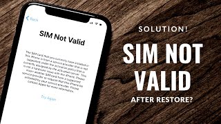 iPhone Sim Not Valid After Restore ✔️ Any iOS iPhone Sim Not Valid After Restore Solution 100% 2023 Net Worth