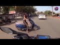Girl Showing Middle Finger to the Biker | Papa ki pari nikli scooty leke Full Viral/ trending video