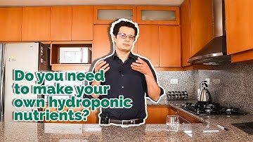 Who should make their own hydroponic nutrients?