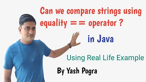 Can we compare 2 strings using == in Java ?