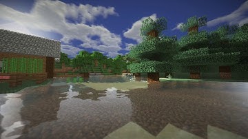 My first time using shaders in minecraft