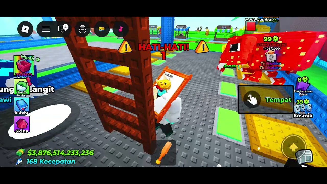 Game pak gm susah kalo lari cepat